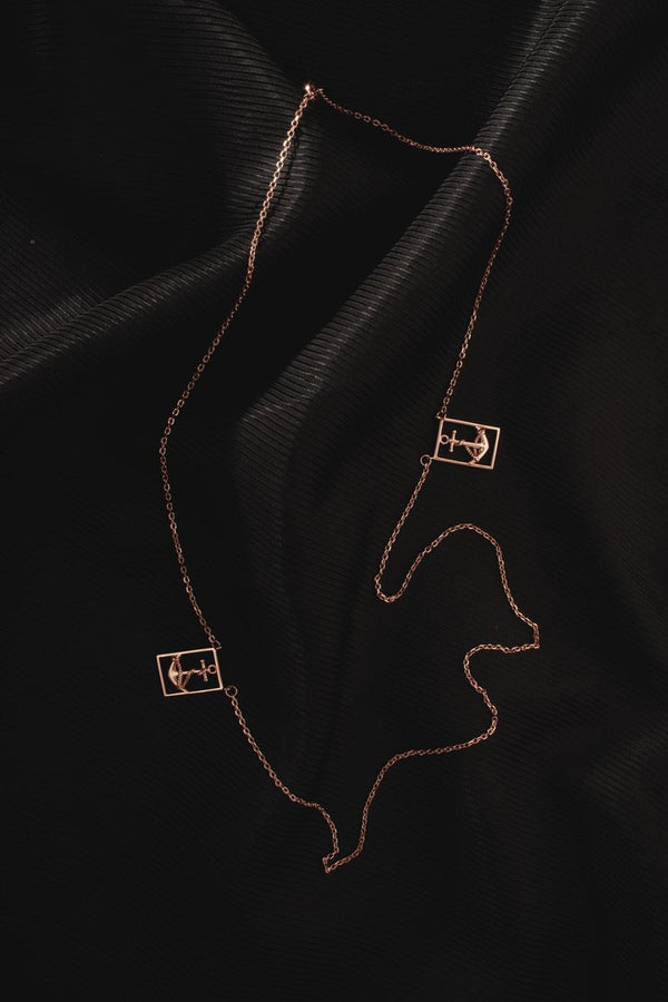 The Anchor Rose Gold Necklace