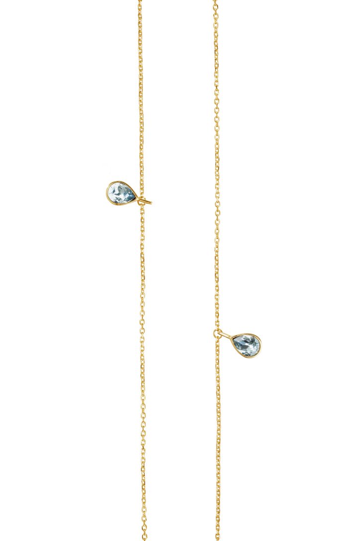 Courage Gold Blue Necklace