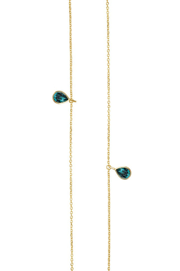 Courage Gold Green Necklace